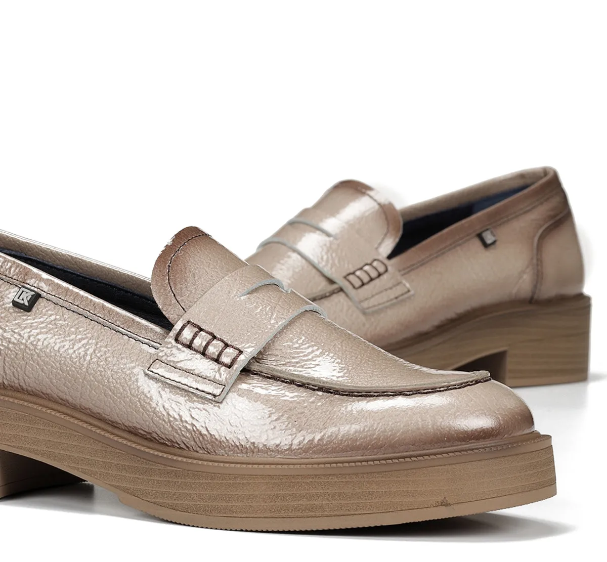 Fluchos Idaly D9380 mocassini taupe donna eleganti