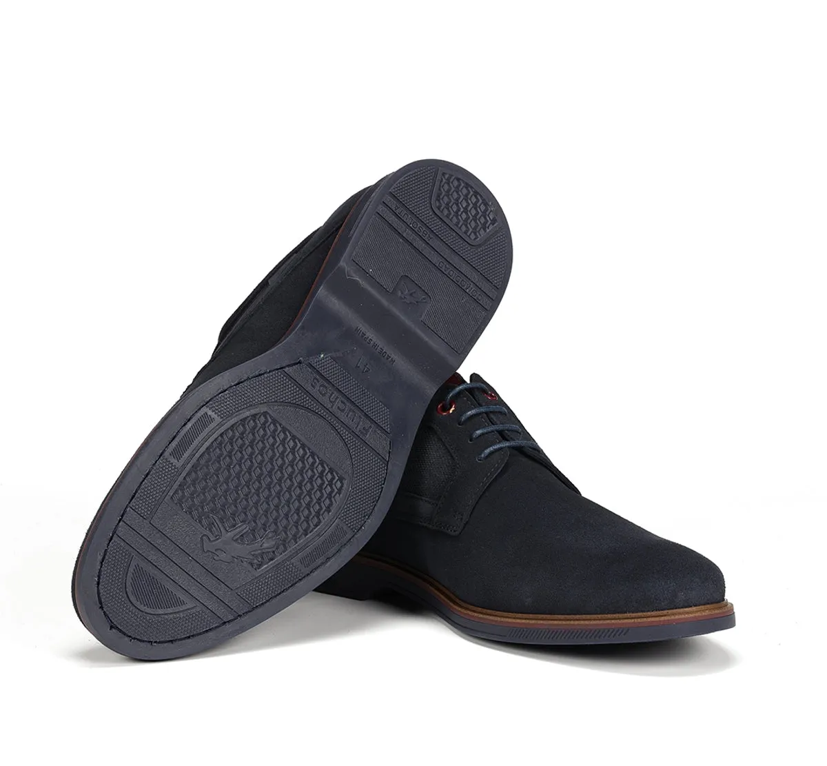 Fluchos Tristan F1857 scarpe uomo blu pianta larga