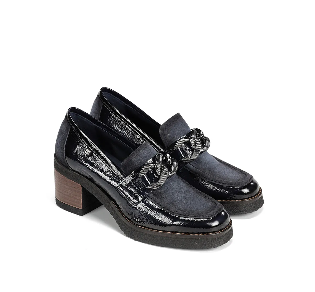 Dorking Oprah D9193 mocassino donna blu suola crepe