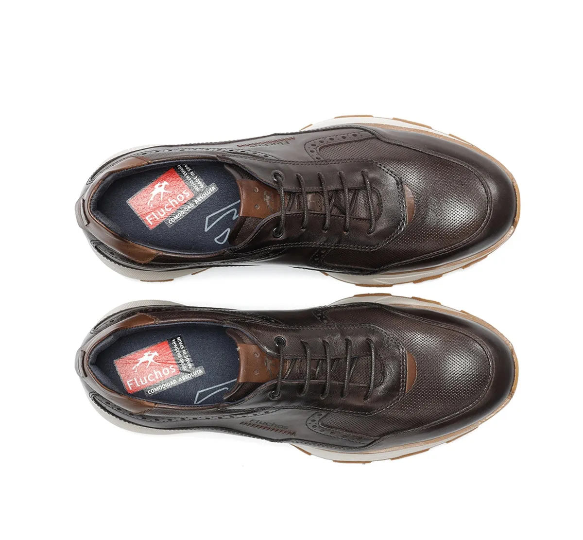 Fluchos Walter F2082 sneakers marroni uomo suola EVA