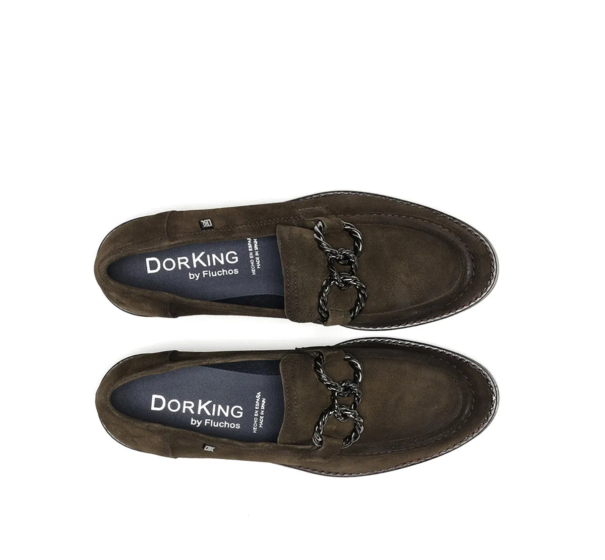 Fluchos Harvard D9117 mocassini donna verdi
