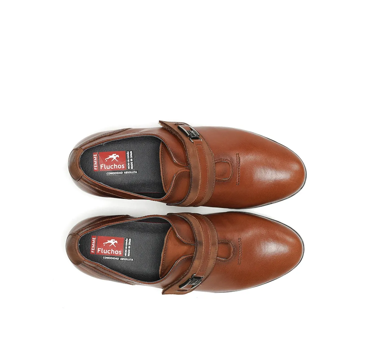 Fluchos Charis F0587 scarpe marroni donna tacco medio