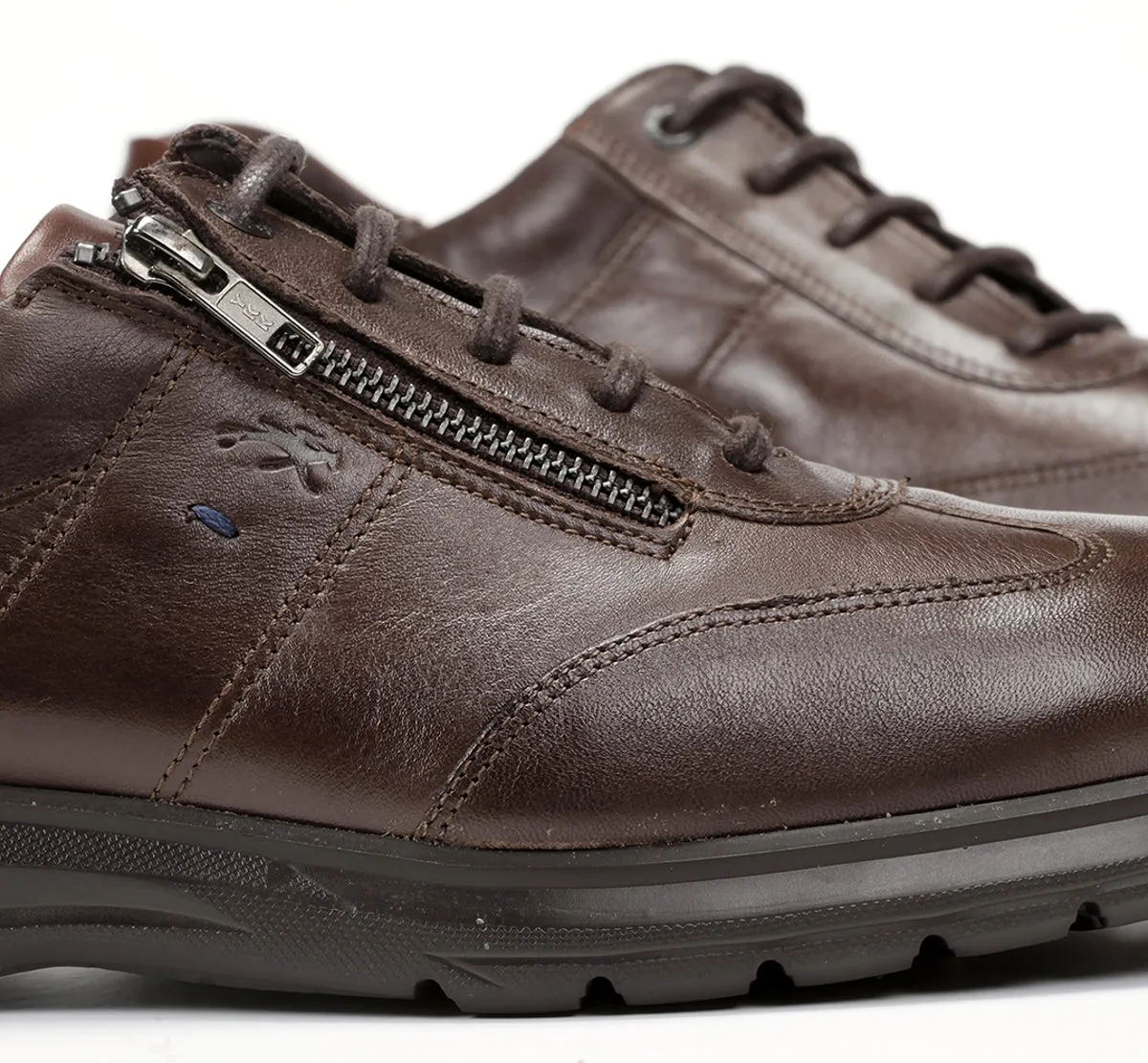Fluchos Zeta F0606 scarpe uomo marrone eleganti