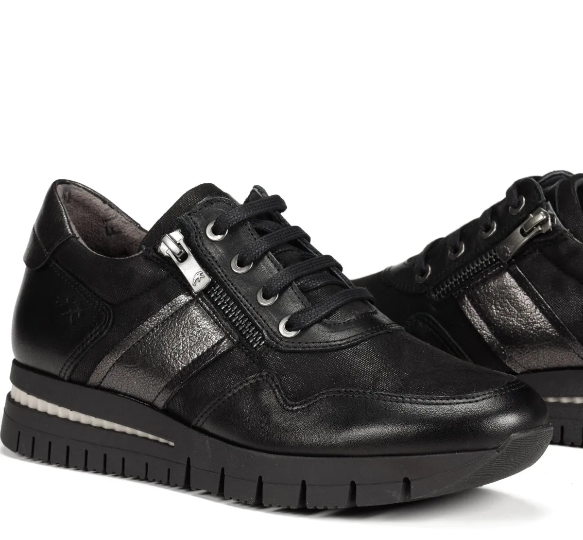 Fluchos Meryl F1624 sneakers nere ginnastica donna