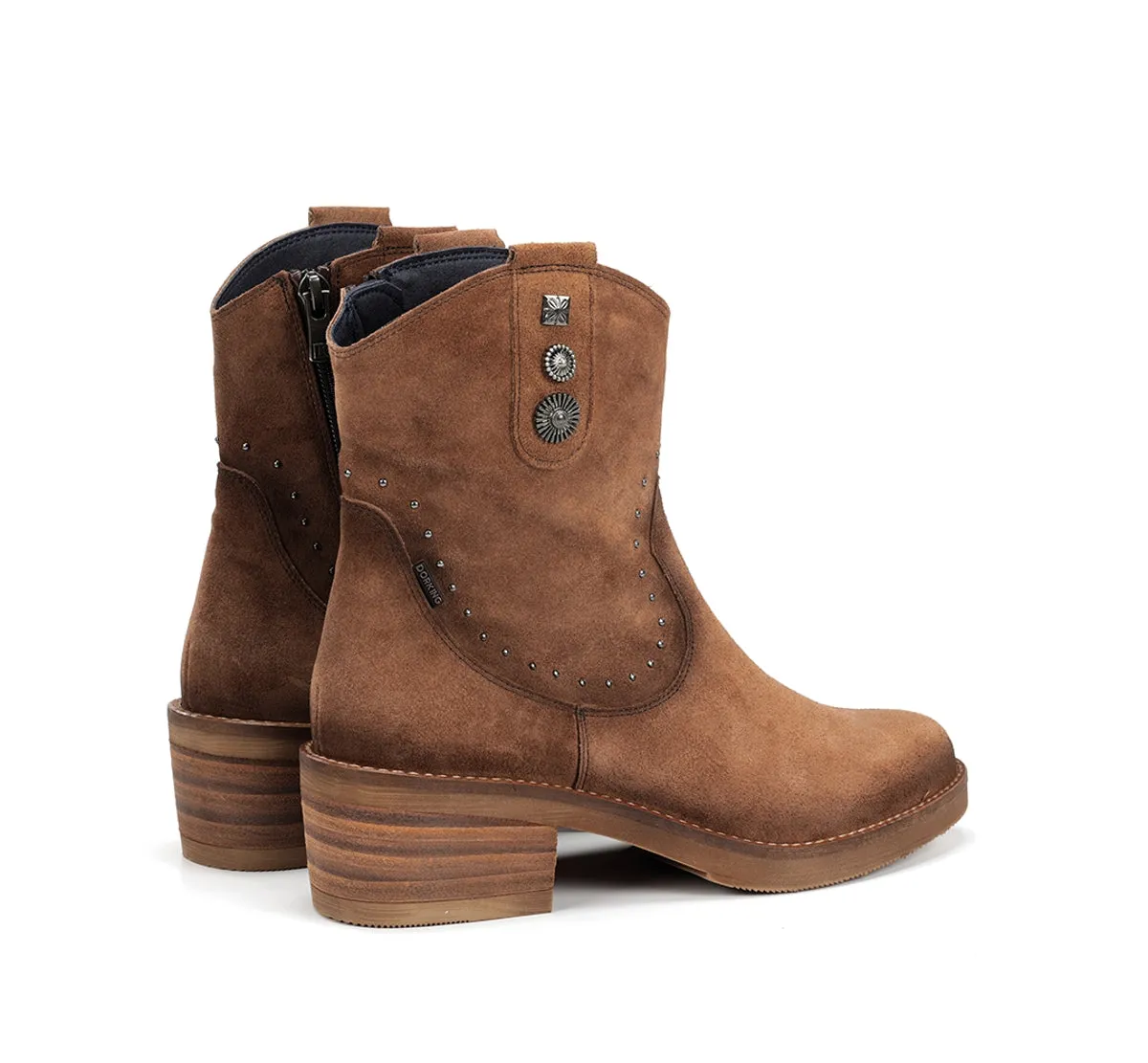 Fluchos Layla D9549 stivaletti donna marrone tacco basso