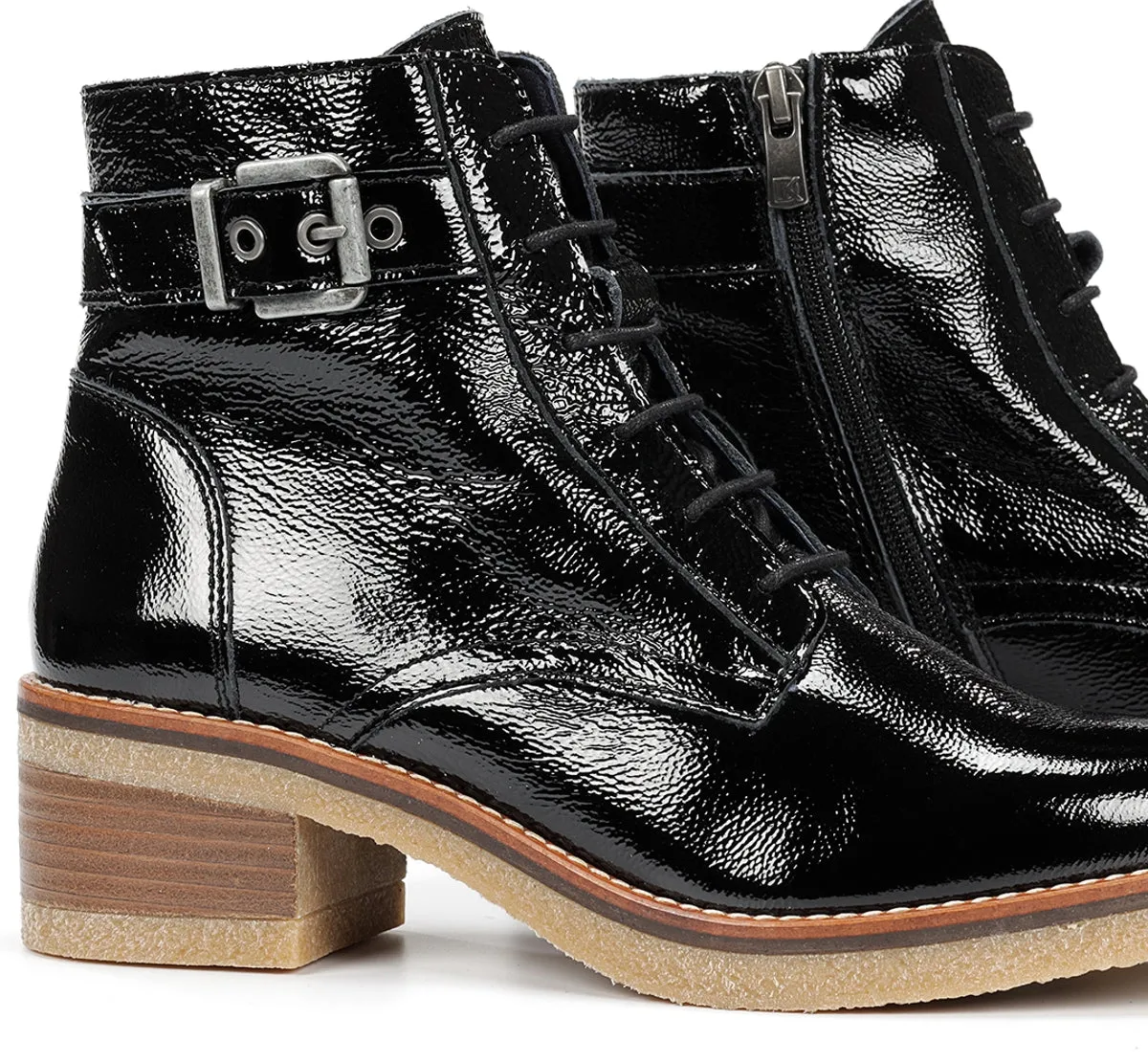 Fluchos Lucero D8686 stivaletto donna nero tacco crepe