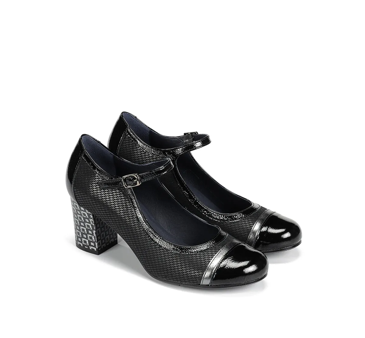 Dorking Rodin D8669 stivaletti neri donna fibbia