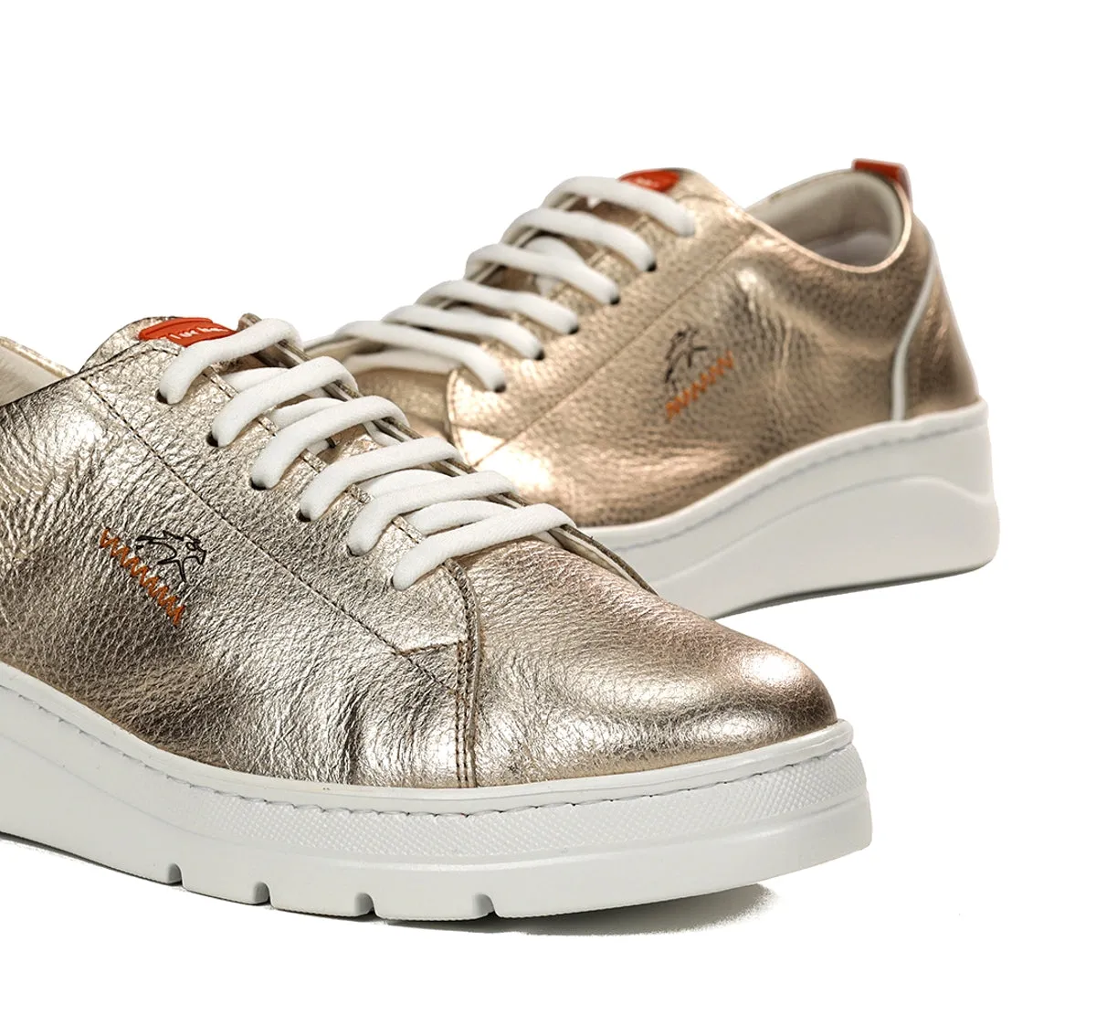 Fluchos Pompas F1917 sneakers dorate donna leggere