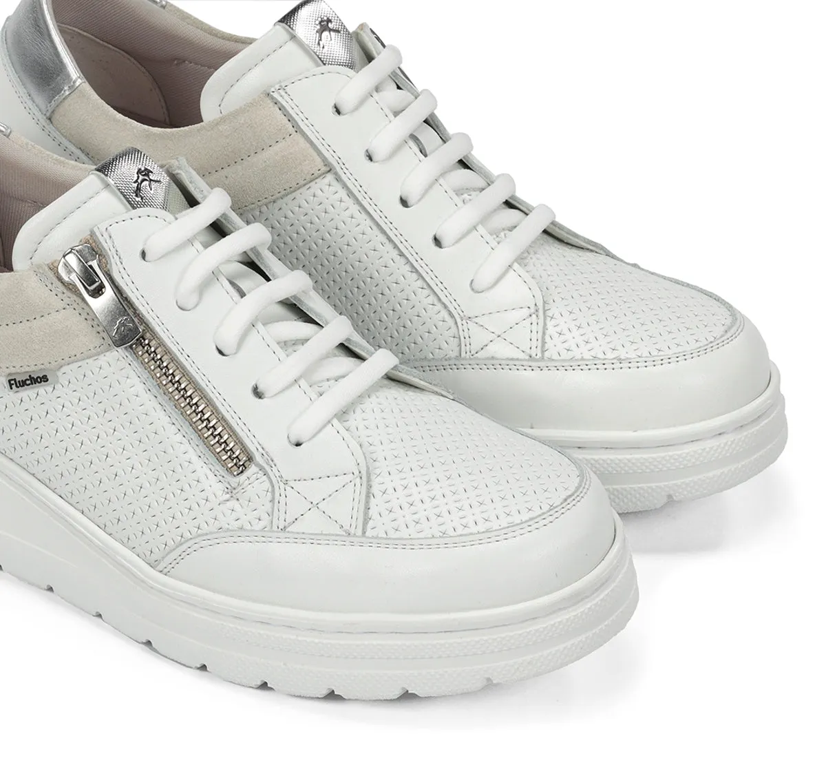 Fluchos Aqua F2173 sneakers donna bianche zeppa