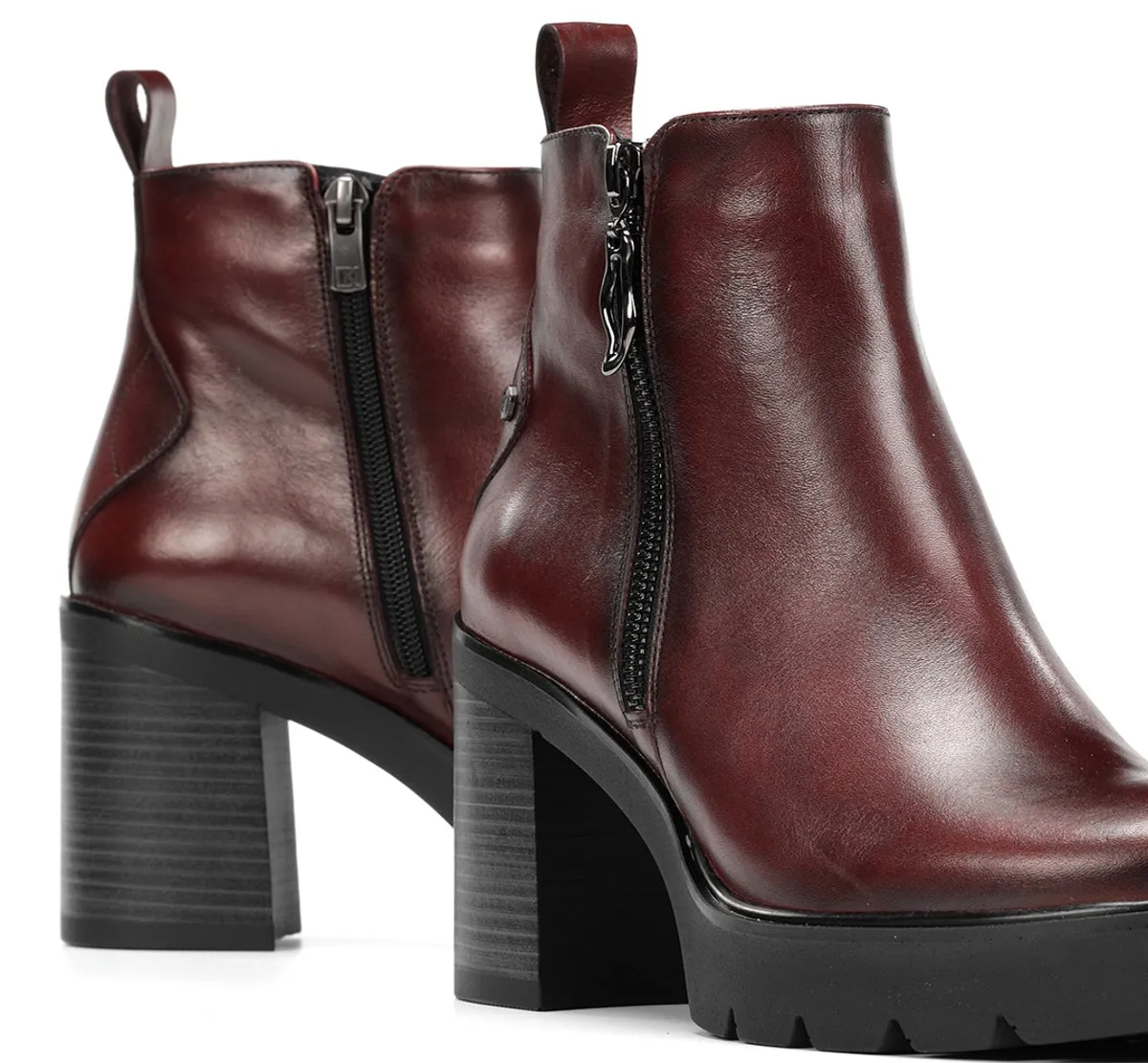 Fluchos Alert D9562 stivaletto bordeaux tacco track