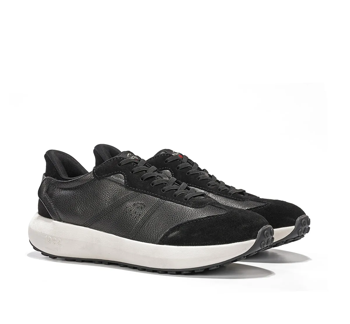 Fluchos Clay F2557 sneakers uomo nere pelle leggera