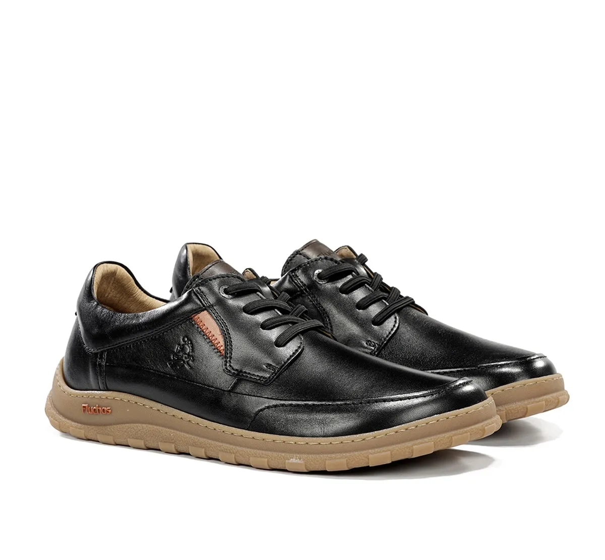 Fluchos Jerry F2504 scarpe nere uomo pianta larga