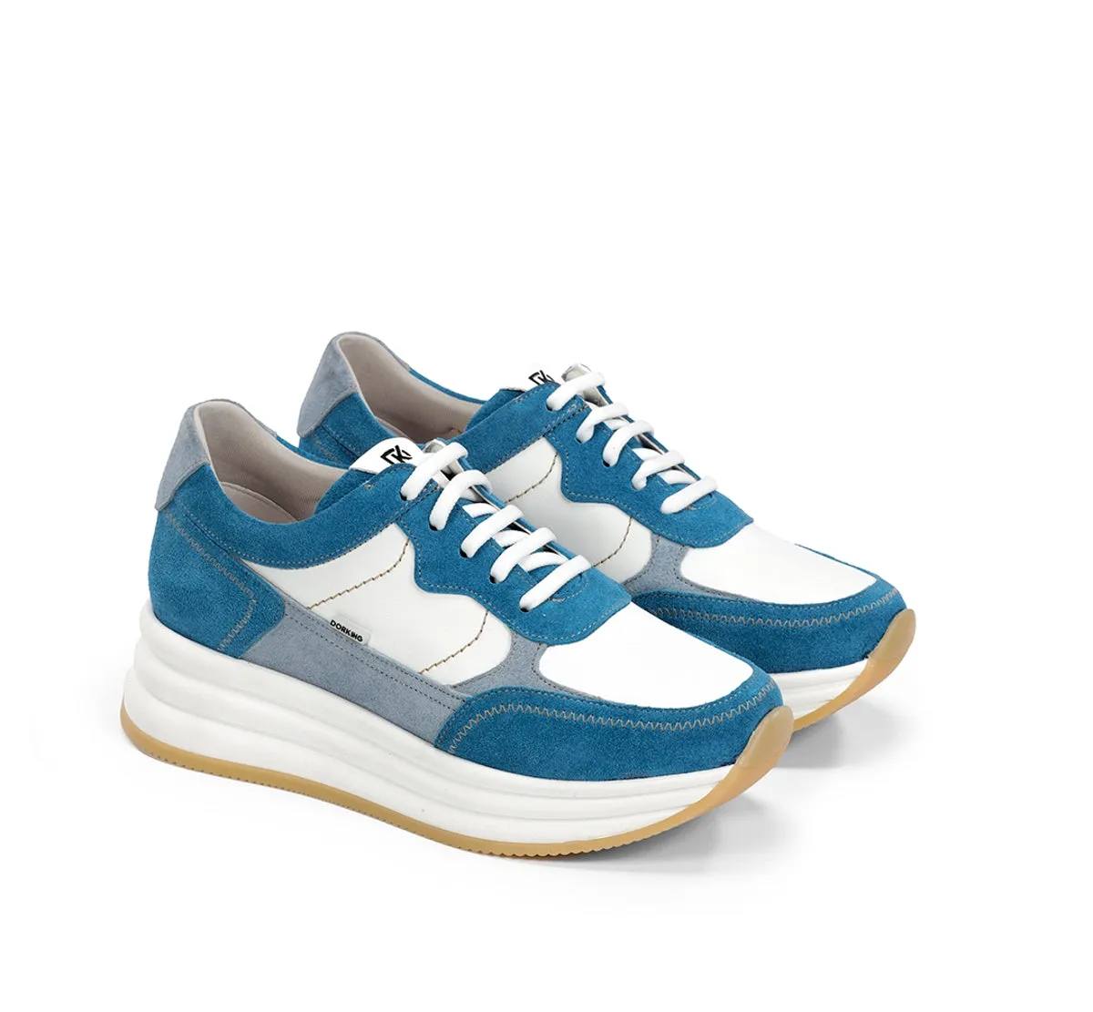 Fluchos Draz D9436 sneakers donna blu platform leggera