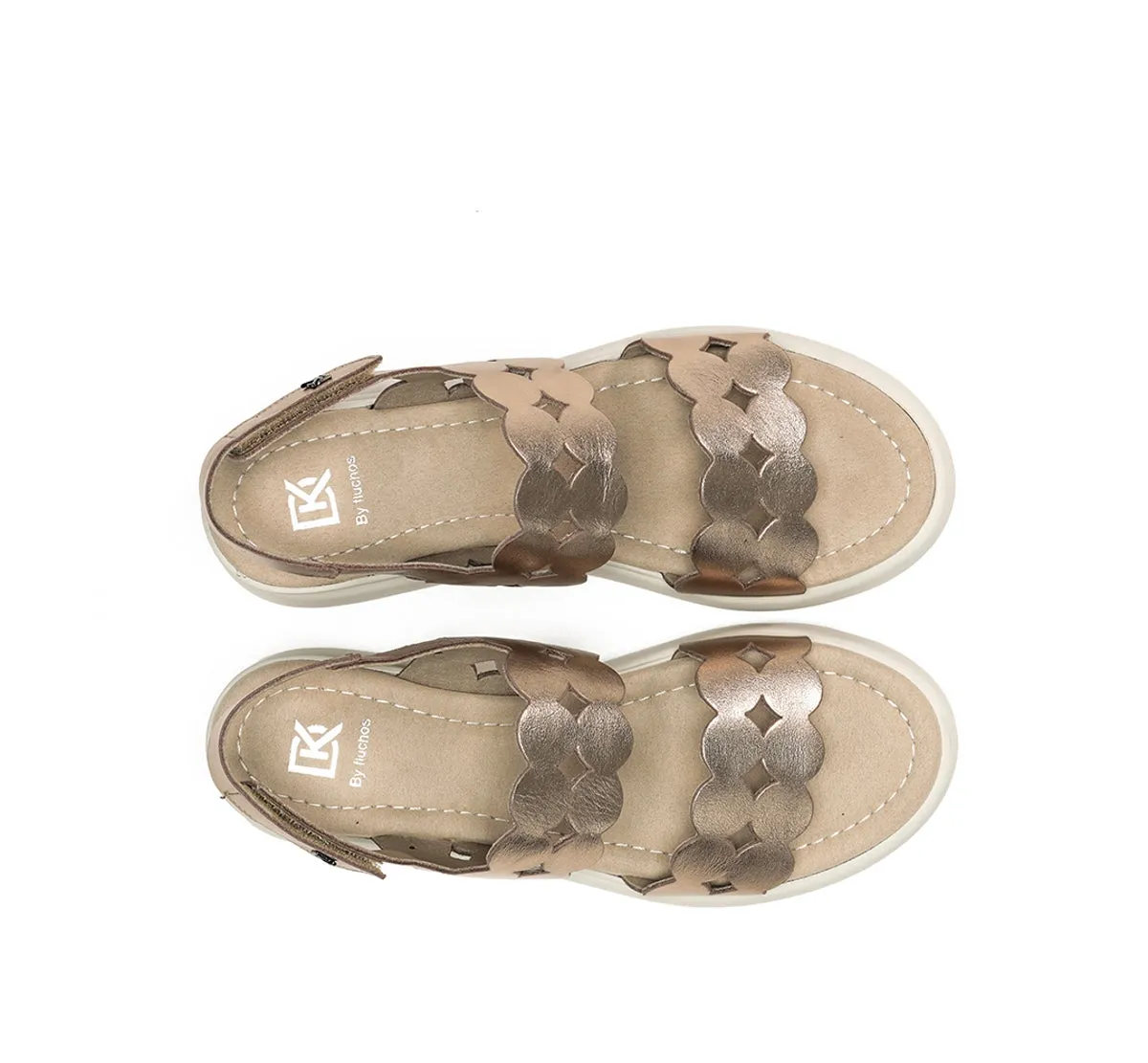 Fluchos Slam D9291 sandali oro fibbie