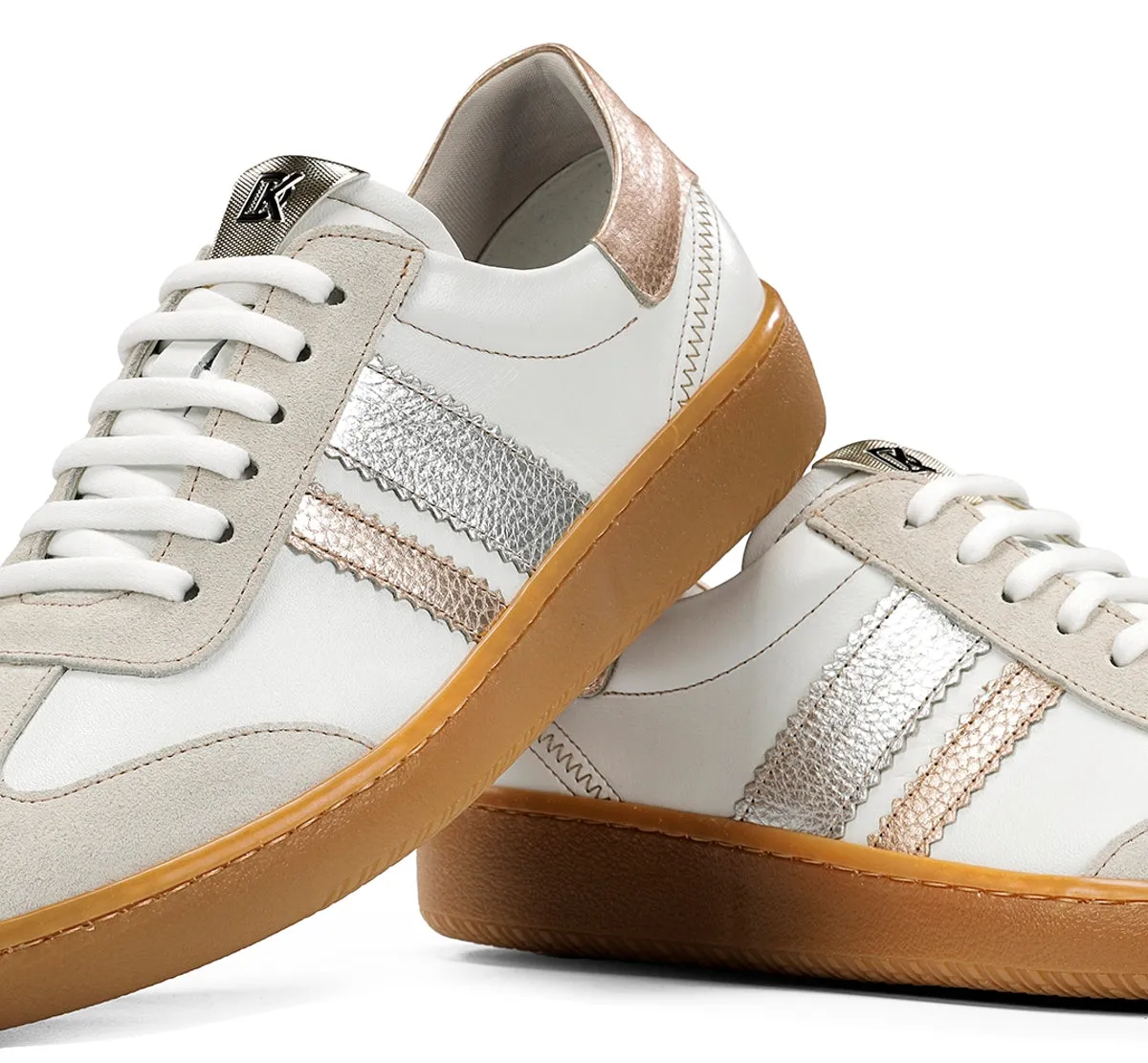 Fluchos Lynn D9476 Sneaker Donna Taupe con Velcro