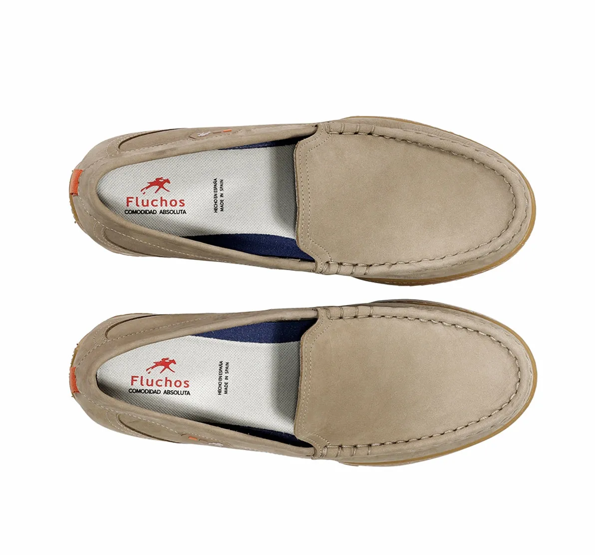 Fluchos Bruno F24342 mocassino uomo taupe casual