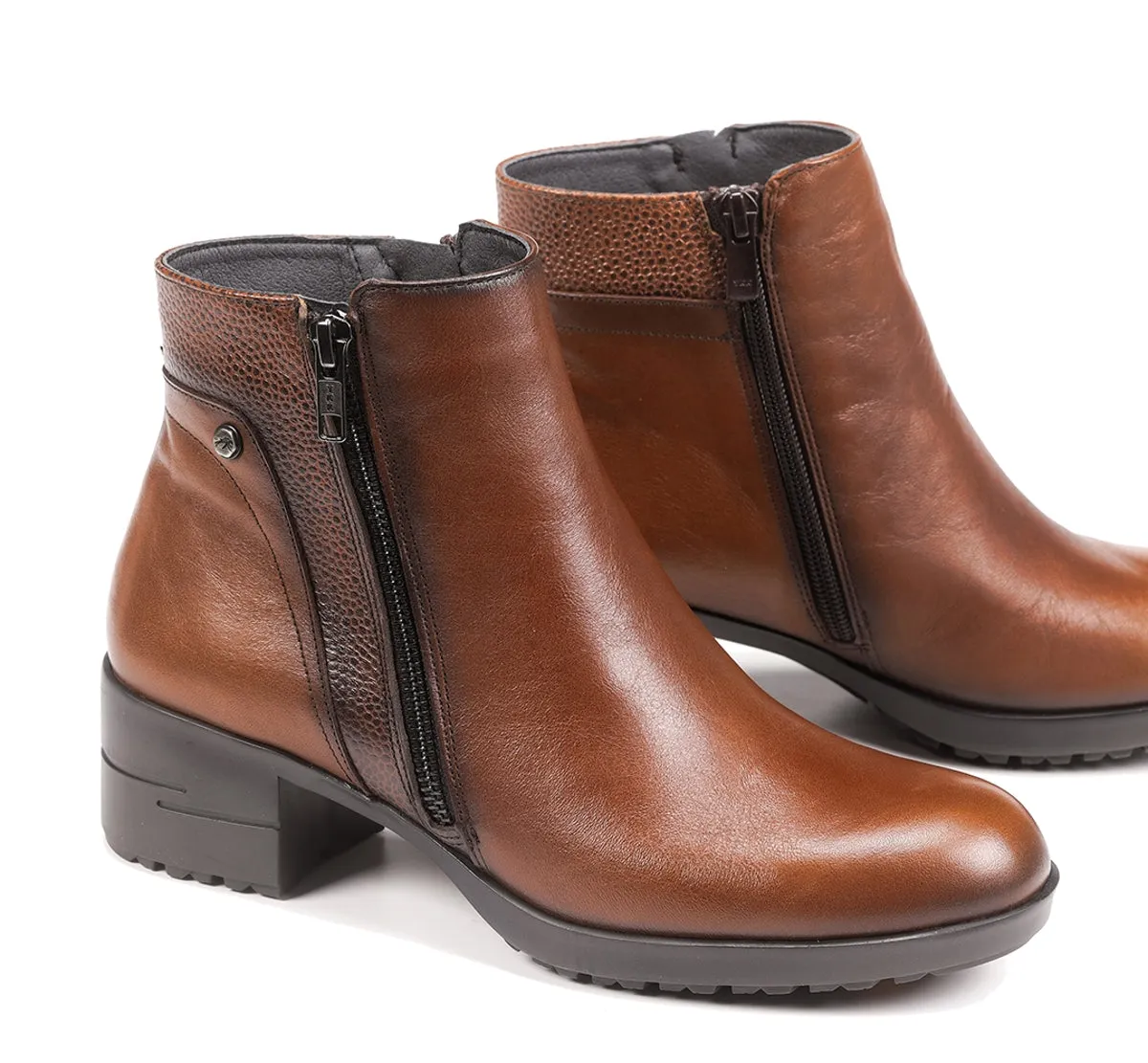 Fluchos Aliss F1367 stivaletti donna marroni pelle