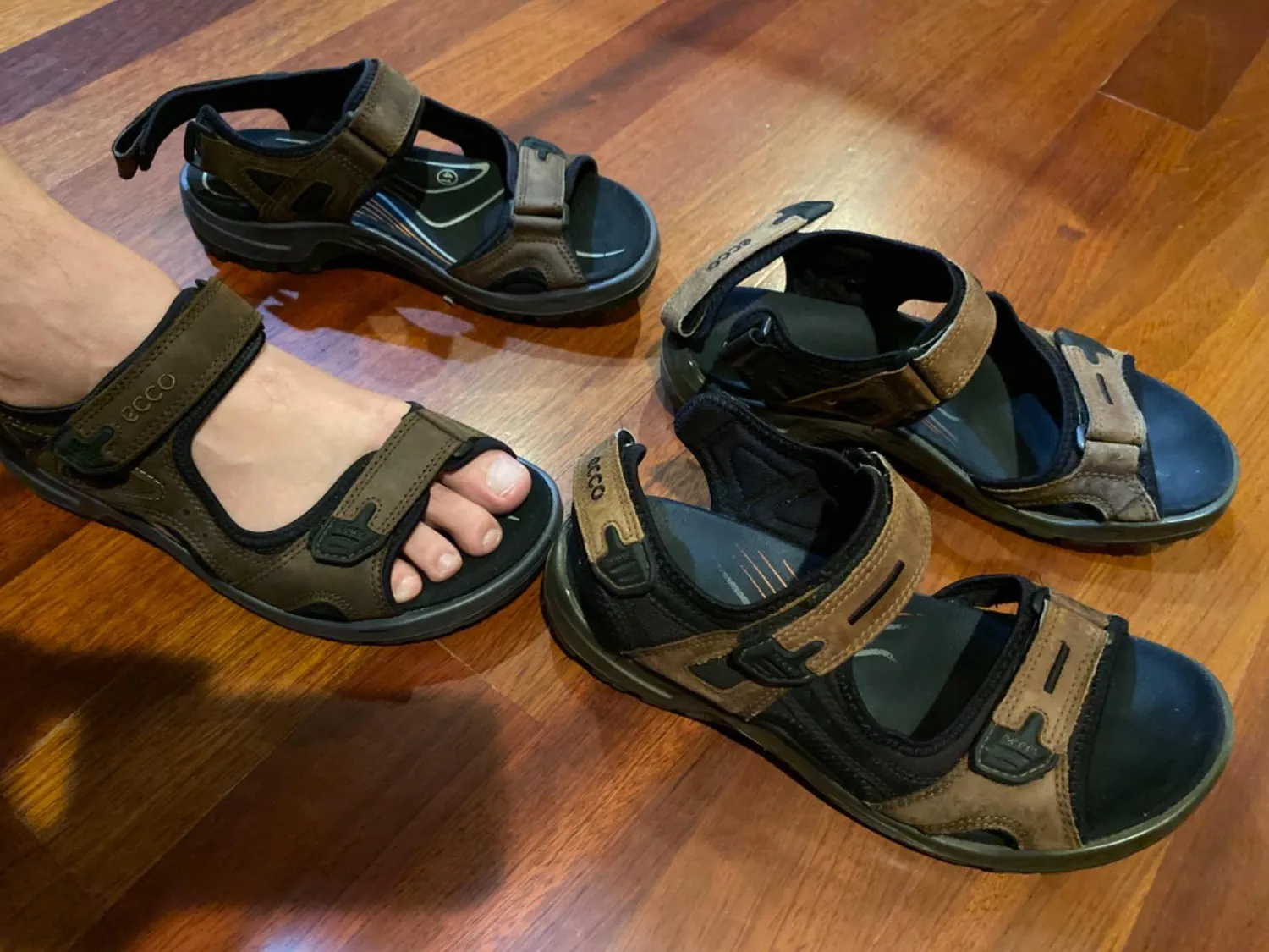 Ecco Offroad sandali trekking uomo neri comodi