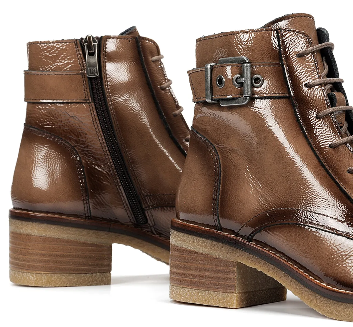 Fluchos Lucero D8686 stivaletto donna marrone zip elastico