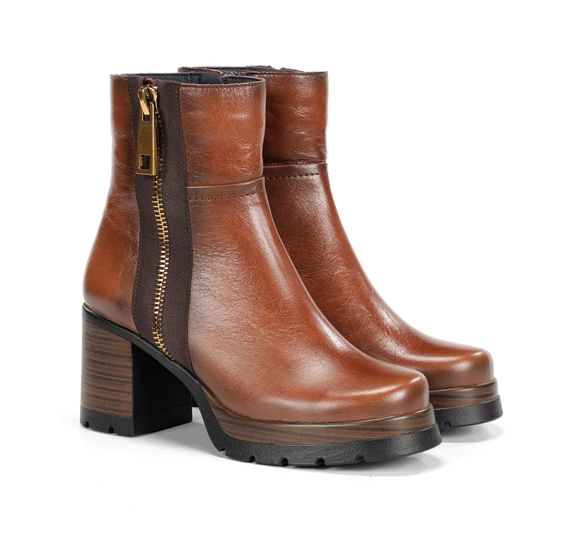Fluchos Safe D9413 stivaletti donna marrone tacco