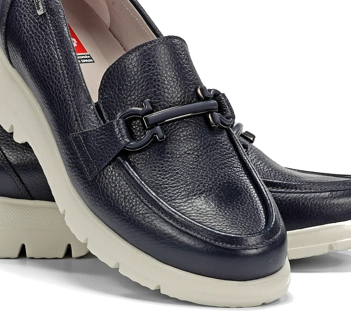 Fluchos Gladis F1936 mocassino donna blu punta tonda