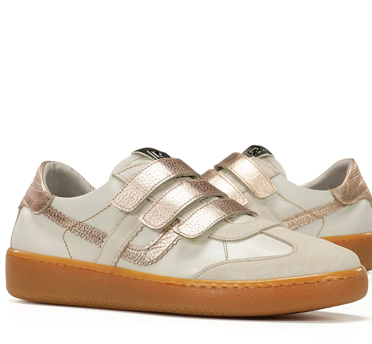 Fluchos Lynn D9610 sneakers donna taupe lacci