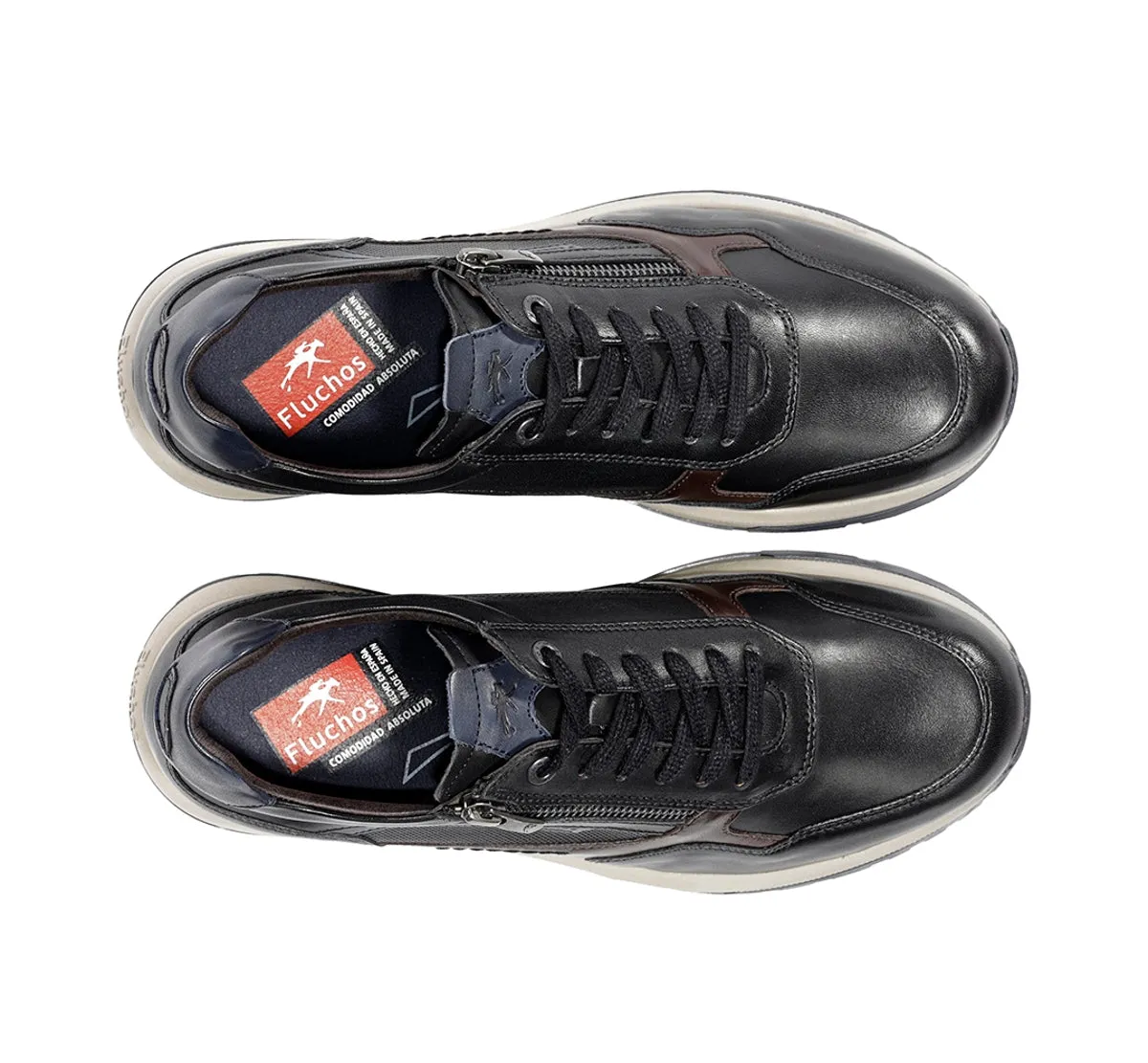 Fluchos Karter F2530 Sneakers Uomo Nero Compatte