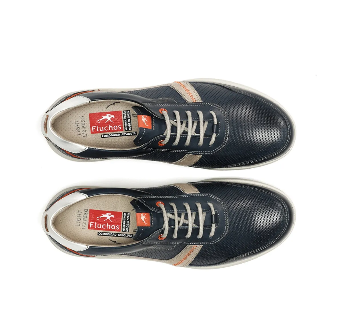Fluchos Kai F1991 sneakers blu uomo pianta larga