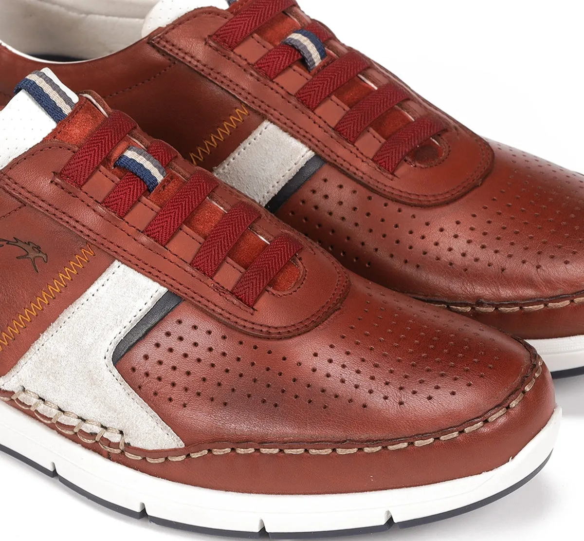 Fluchos Yannic F1443 sneakers uomo rosse suola bicolore