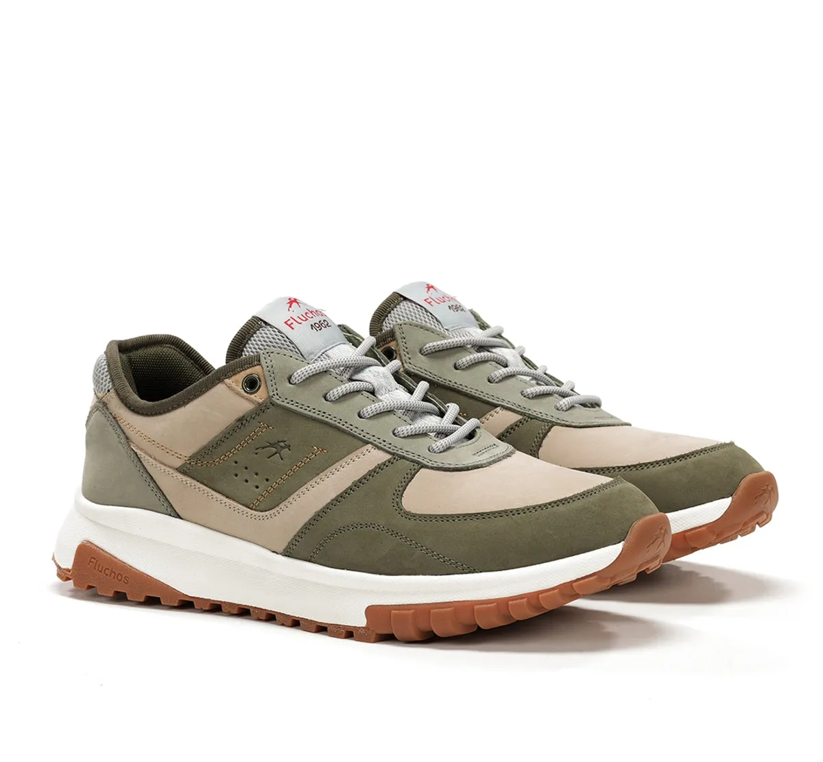 Fluchos Arion F2012 Sneakers Uomo Verdi Ammortizzate