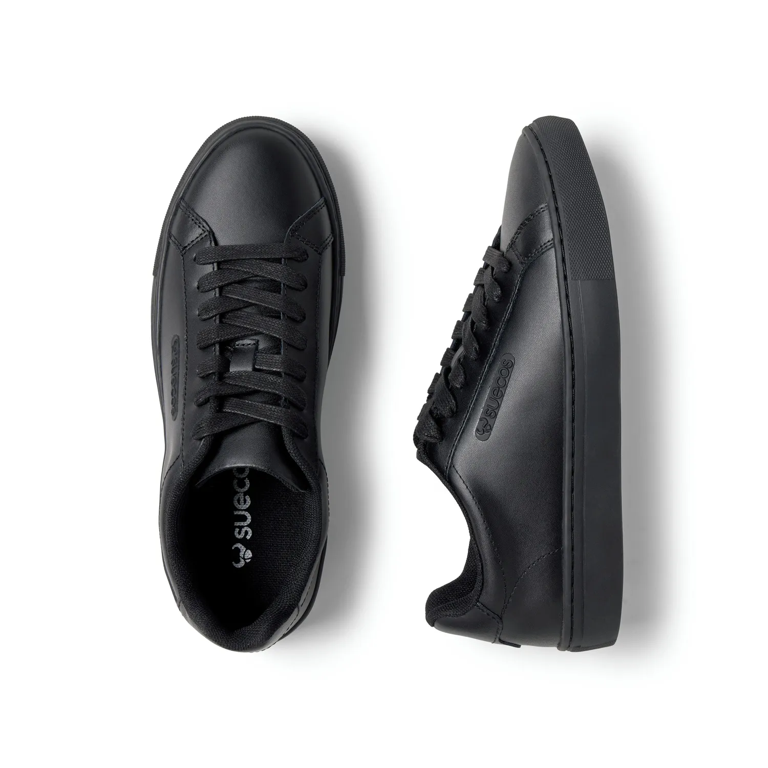 Suecos Nord Black scarpe da lavoro nere in pelle