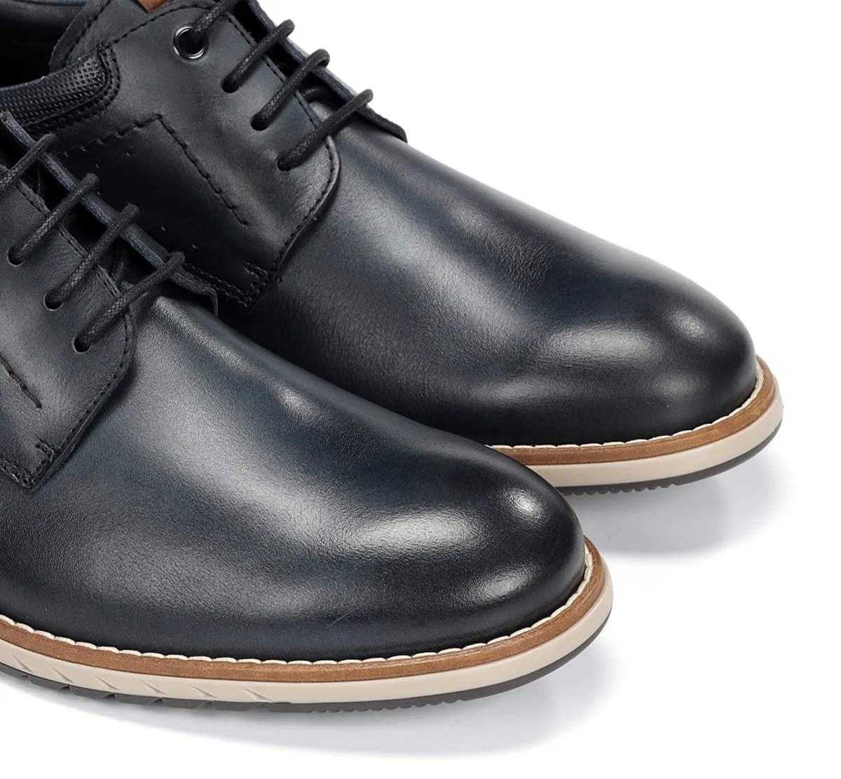 Fluchos Taylor F2091 Scarpe Uomo Blu Cuciture Contrasto