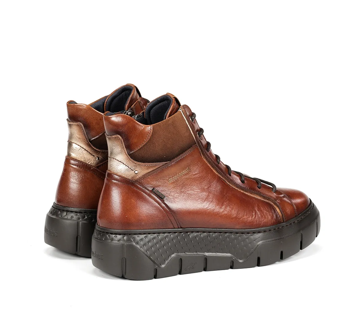 Fluchos Ilia F2304 stivaletti donna marroni lacci